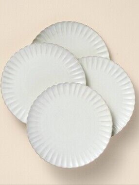 Hearth & Hand With Magnolia 4pc. 8.5" Scalloped Edge Stoneware Salad Plates